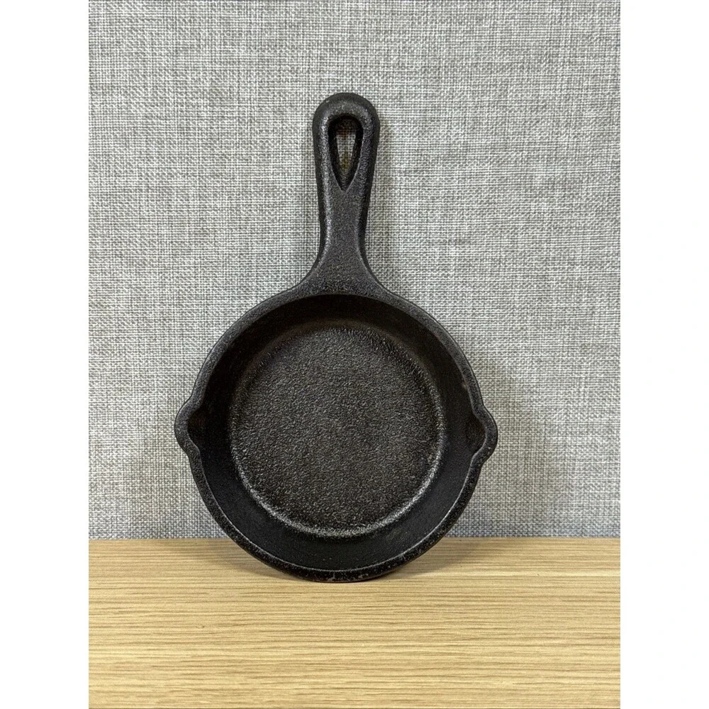 Lodge Mini cast Iron Single Egg Butter Pan #1 Vintage Made In USA 1992